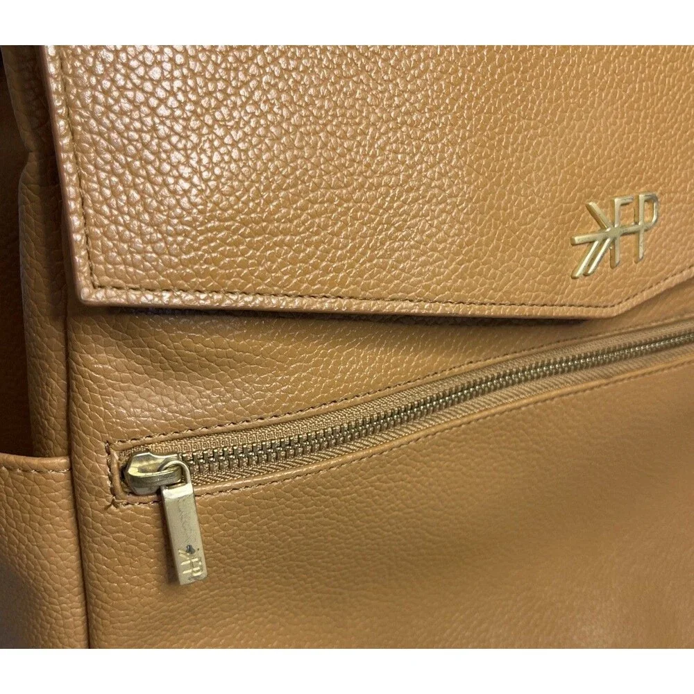 Freshly Picked Classic Diaper Bag II Backpack Regular Size Cognac Brown EUC